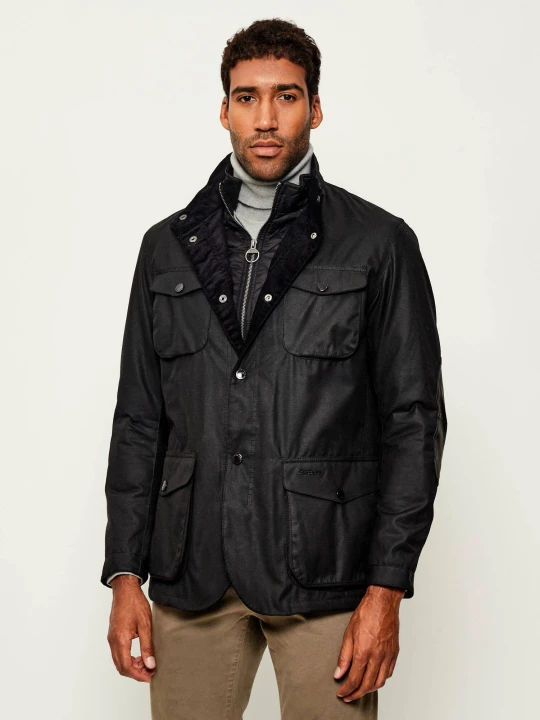 Zdjęcie produktu Barbour Kurtka Ogston | Regular Fit | z dodatkiem wełny czarny