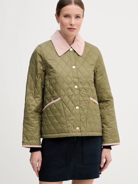 Zdjęcie produktu Barbour kurtka pikowana damska Liddesdale zielony