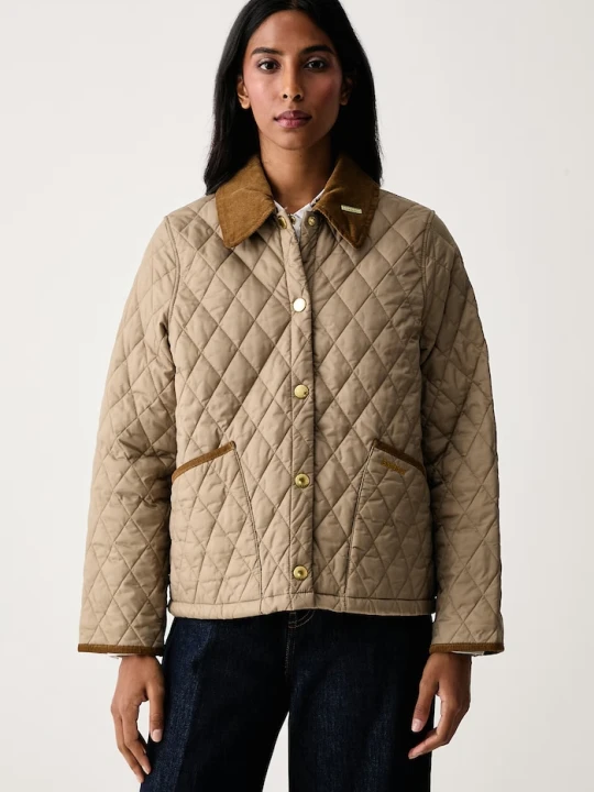 Zdjęcie produktu Barbour kurtka pikowana damska Liddesdale beżowy