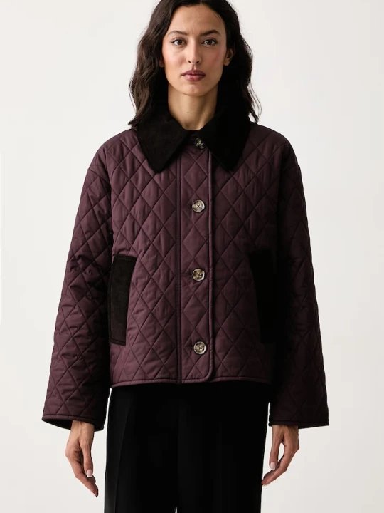 Zdjęcie produktu Barbour kurtka pikowana damska Moira bordowy