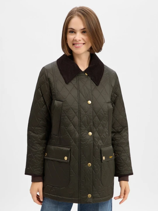 Zdjęcie produktu Barbour Kurtka pikowana dla kobiet Kobiety Sztuczne włókno zielony