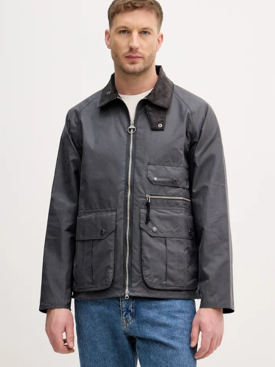 Zdjęcie produktu Barbour kurtka przejściowa męska bawełniana szary