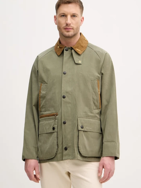 Zdjęcie produktu Barbour kurtka przejściowa męska z bawełną Bedale zielony
