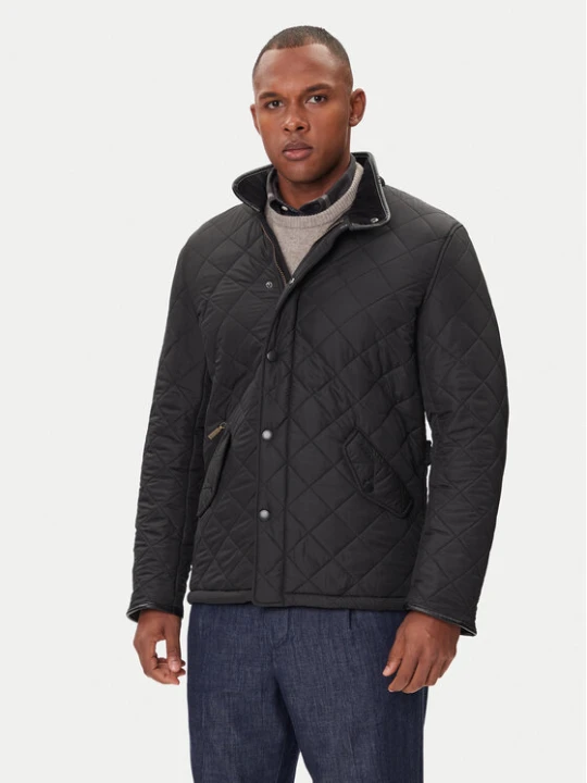 Zdjęcie produktu Barbour Kurtka przejściowa Powell MQU0281BK11 Czarny Slim Fit
