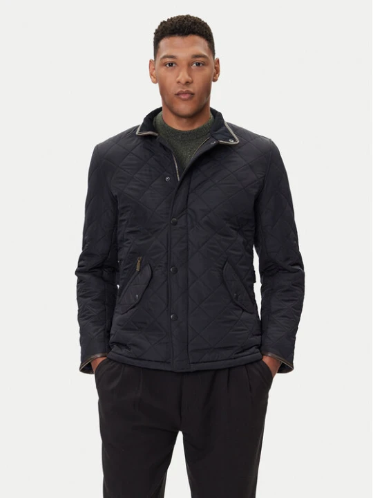 Zdjęcie produktu Barbour Kurtka przejściowa Powell MQU0281NY71 Granatowy Slim Fit