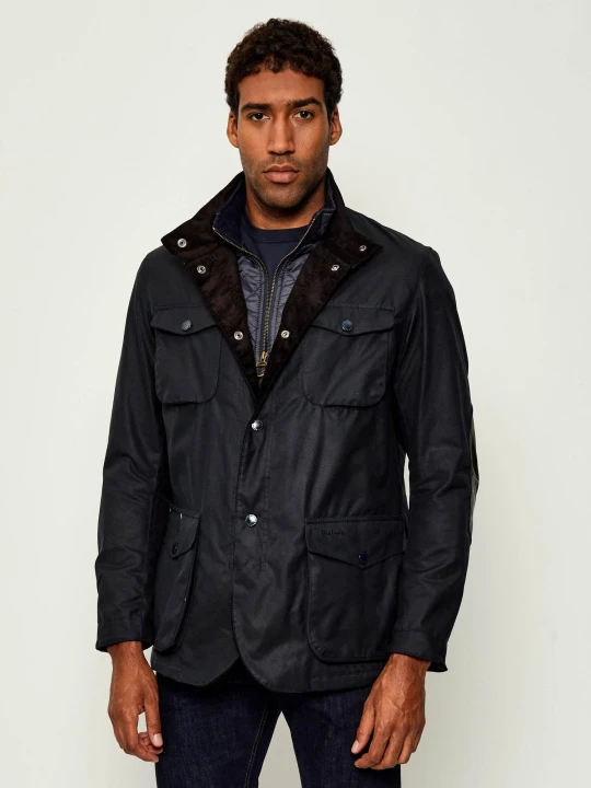 Zdjęcie produktu Barbour Kurtka Ogston | Regular Fit | z dodatkiem wełny granatowy