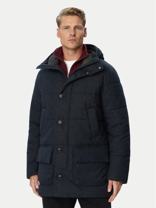 Zdjęcie produktu Barbour Kurtka zimowa Bedale MQU1905NY91 Granatowy Regular Fit