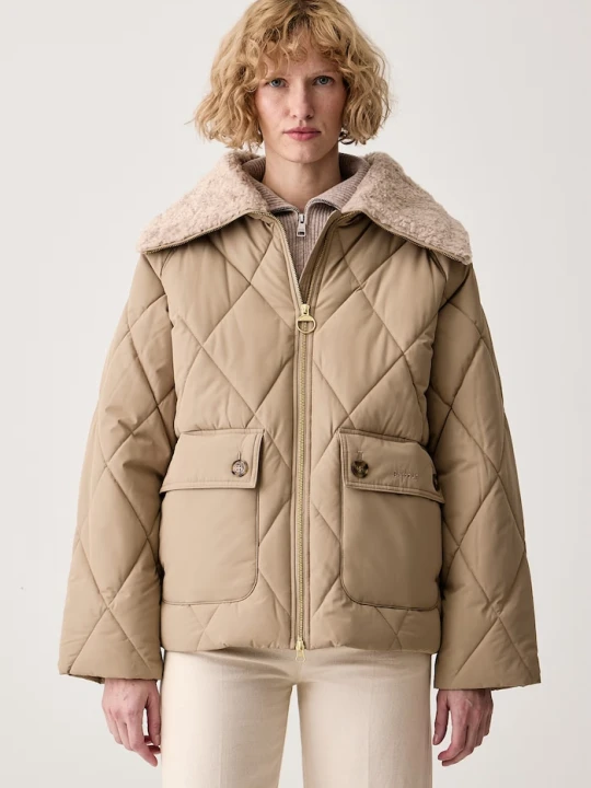 Zdjęcie produktu Barbour kurtka zimowa damska Eva beżowy