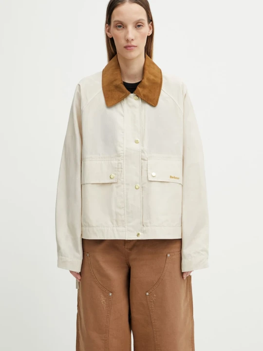 Zdjęcie produktu Barbour LSP0304CR31 krótka kurtka damska z bawełną