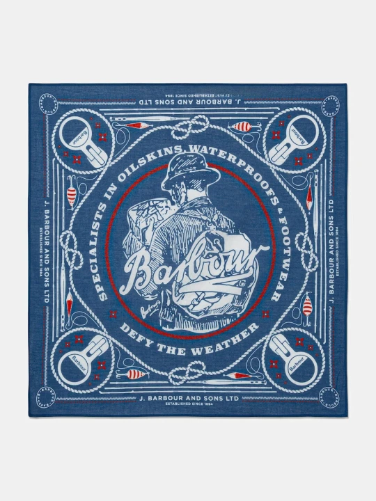 Zdjęcie produktu Barbour MAC0488BU95 bandana bawełniana męska