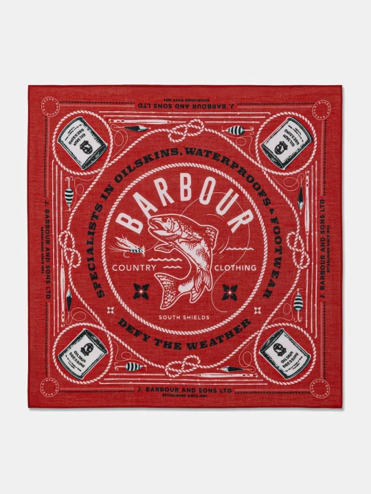 Zdjęcie produktu Barbour MAC0488RE71 bandana bawełniana męska