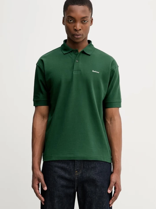 Zdjęcie produktu Barbour MML1469GN18 polo bawełniane męskie