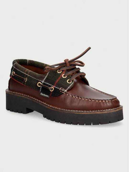 Zdjęcie produktu Barbour mokasyny damskie skórzane Darras brązowy