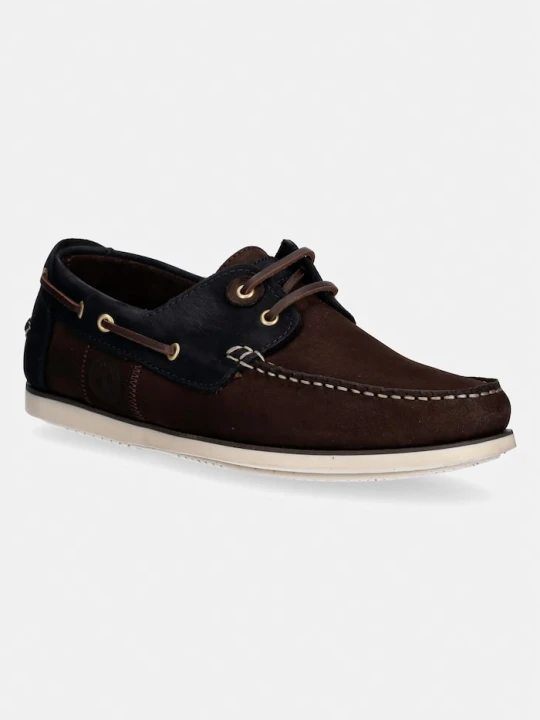 Zdjęcie produktu Barbour mokasyny męskie nubukowe Wake brązowy