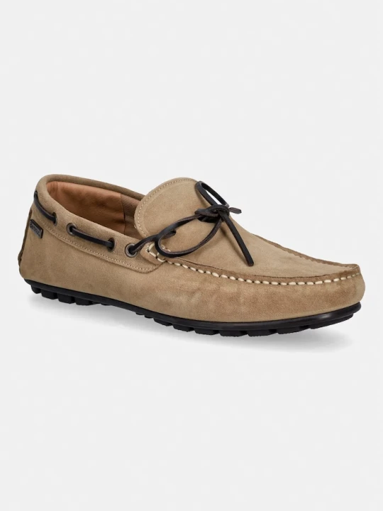 Zdjęcie produktu Barbour mokasyny męskie zamszowe Courage beżowy