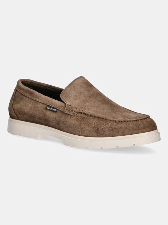 Zdjęcie produktu Barbour mokasyny zamszowe Carty brązowy