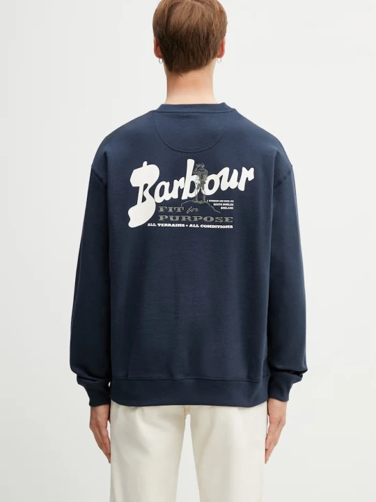 Zdjęcie produktu Barbour MOL0740NY91 bluza oversize bawełniana męska