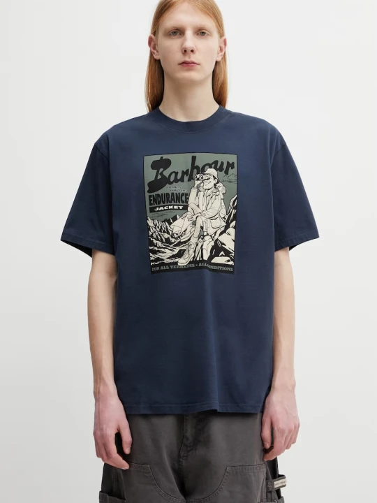 Zdjęcie produktu Barbour MTS1555NY91 t-shirt męski bawełniany