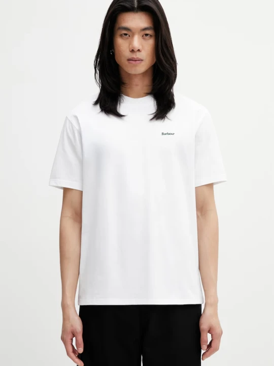 Zdjęcie produktu Barbour MTS1568WH11 T-shirt bawełniany męski