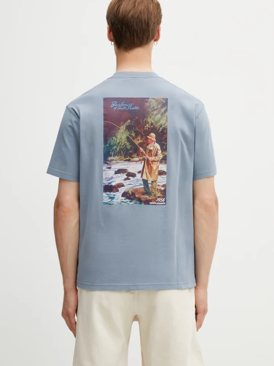 Zdjęcie produktu Barbour MTS1575BL45 t-shirt basic męski bawełniany