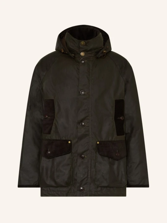 Zdjęcie produktu Barbour Parka Beaufort Wax Z Odpinanym Kapturem gruen OLIWKOWY