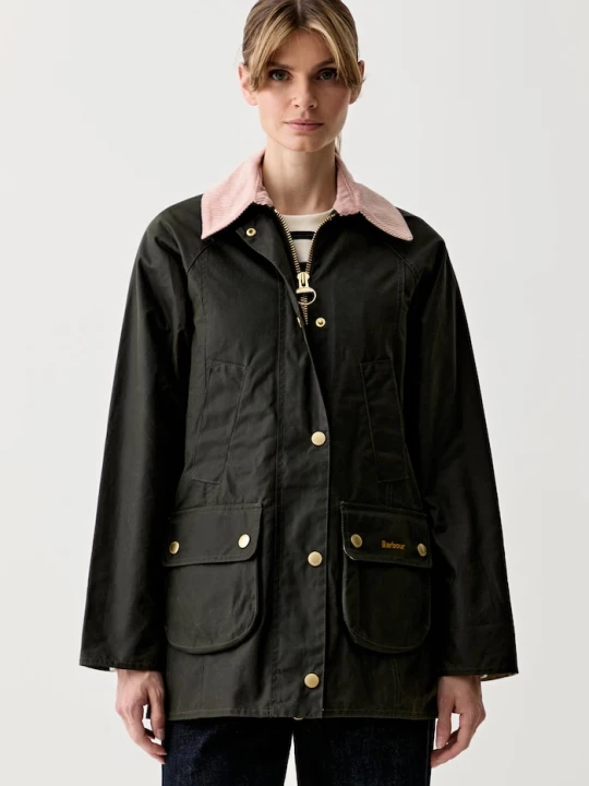 Zdjęcie produktu Barbour parka damska z bawełną BEADNELL zielony