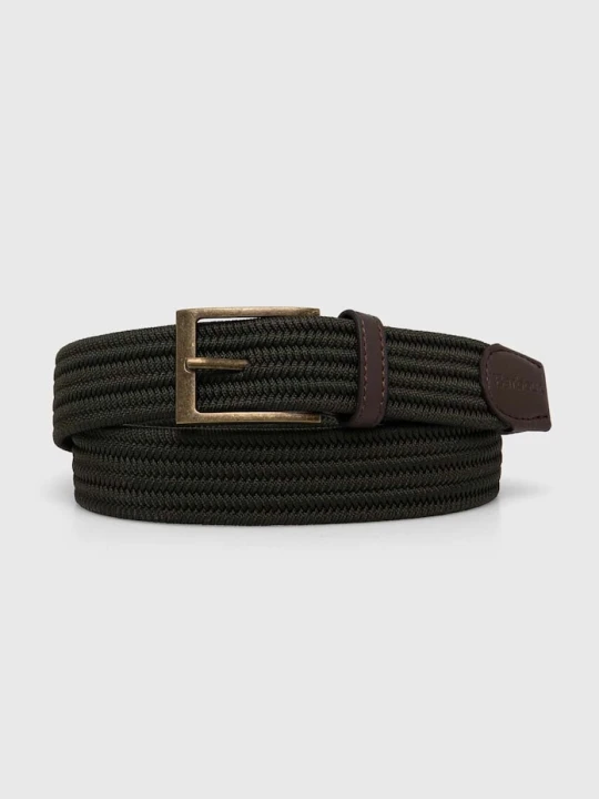 Zdjęcie produktu Barbour pasek parciany męski Nevis zielony