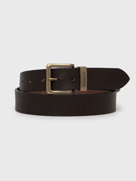 Zdjęcie produktu Barbour pasek skórzany brązowy