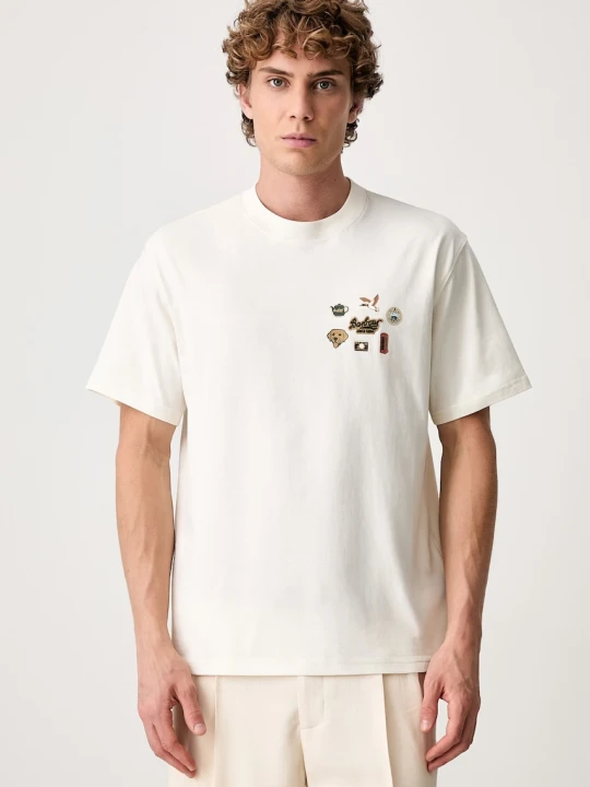 Zdjęcie produktu Barbour Pin Badge Graphic T-shirt bawełniany męski
