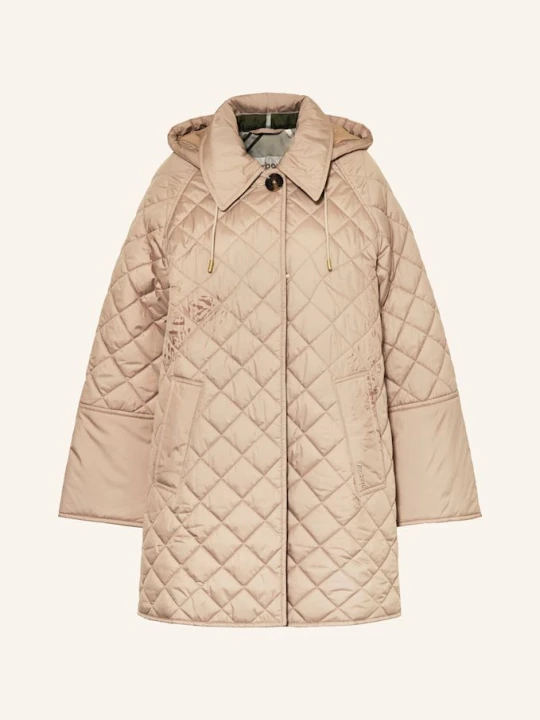 Zdjęcie produktu Barbour Płaszcz Pikowany Cara Z Odpinanym Kapturem beige
