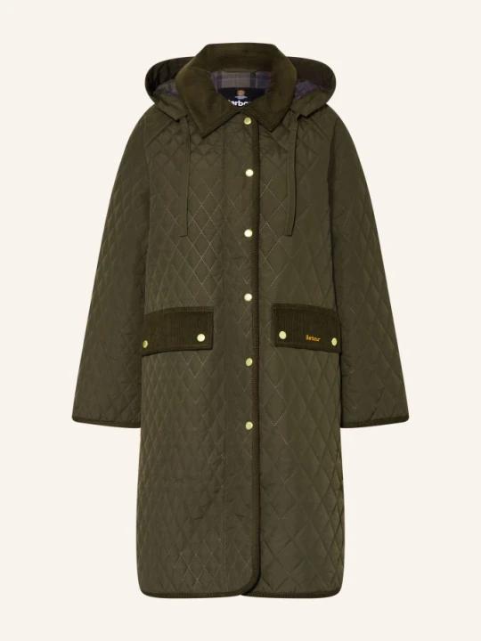 Zdjęcie produktu Barbour Płaszcz Pikowany Ravensden Quilt Z Odpinanym Kapturem gruen KHAKI
