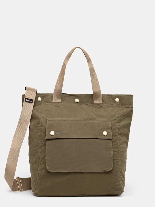 Zdjęcie produktu Barbour plecak bawełniany Transport 3 Way Tote / Backpack Bag zielony