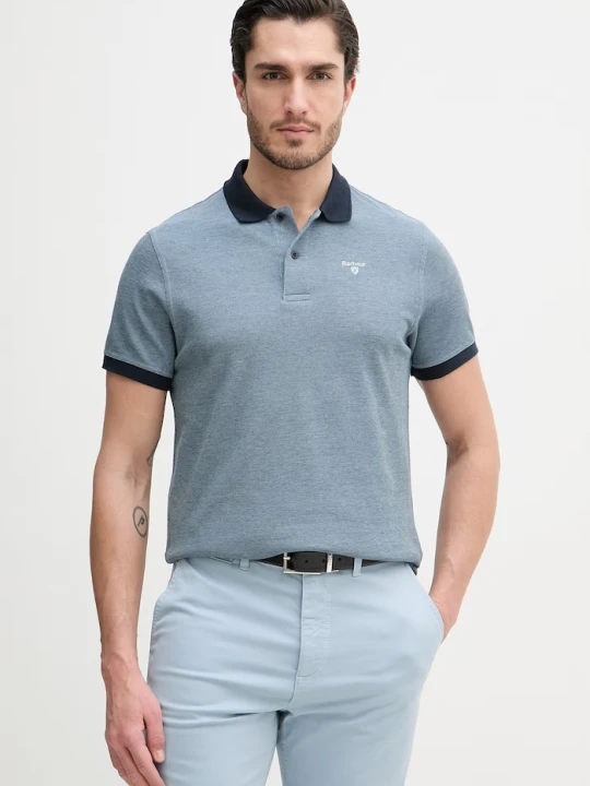 Zdjęcie produktu Barbour polo bawełniane granatowy