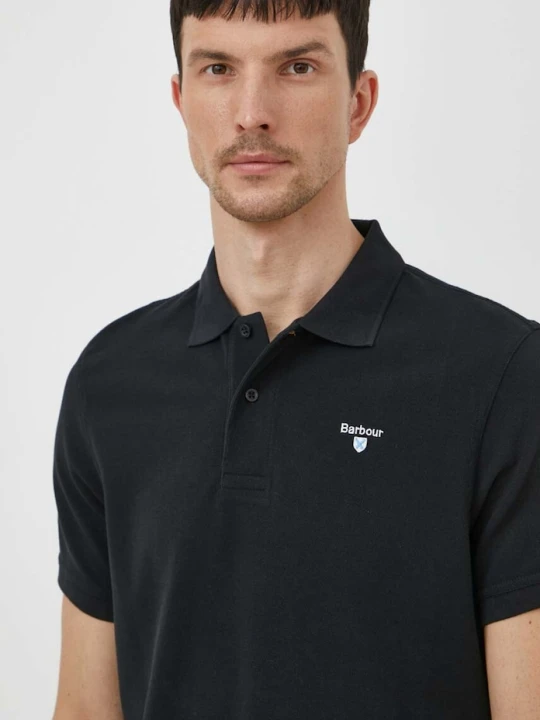 Zdjęcie produktu Barbour polo męskie bawełniane ESSENTIALS czarny