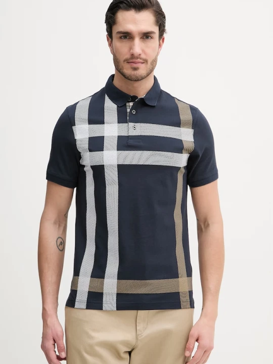 Zdjęcie produktu Barbour polo bawełniane Blaine granatowy