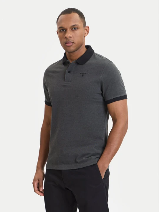 Zdjęcie produktu Barbour Polo Essential MML0628BK31 Szary Regular Fit