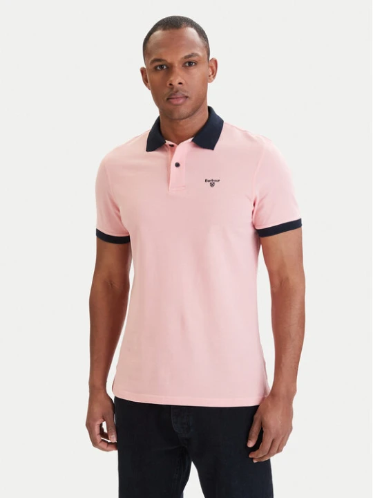 Zdjęcie produktu Barbour Polo Lynmouth MML1449PI95 Różowy jasny Regular Fit