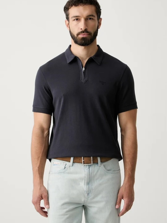 Zdjęcie produktu Barbour polo męskie bawełniane Crakehall granatowy