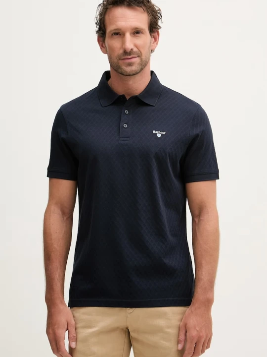 Zdjęcie produktu Barbour polo męskie bawełniane Sutton Tailored Fit Polo Shirt granatowy