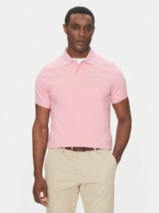 Zdjęcie produktu Barbour Polo Original Sport MML0358PI51 Różowy Tailored Fit
