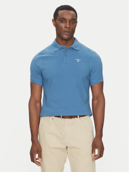 Zdjęcie produktu Barbour Polo Original Sports MML0358BU67 Niebieski Tailored Fit