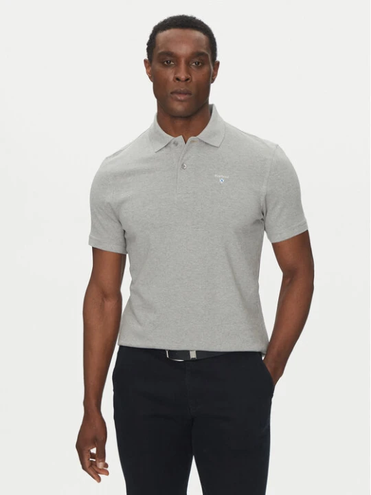 Zdjęcie produktu Barbour Polo Original Sports MML0358GY52 Szary Tailored Fit