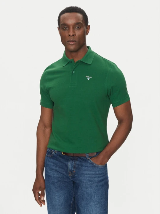 Zdjęcie produktu Barbour Polo Original Sports MML0358OL72 Zielony Tailored Fit