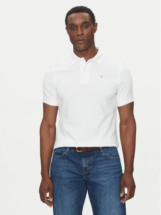 Zdjęcie produktu Barbour Polo Original Sports MML0358WH11 Biały Tailored Fit