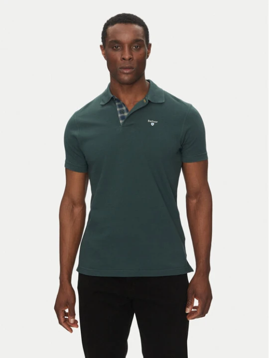 Zdjęcie produktu Barbour Polo Tartan MML0012GN89 Zielony Regular Fit