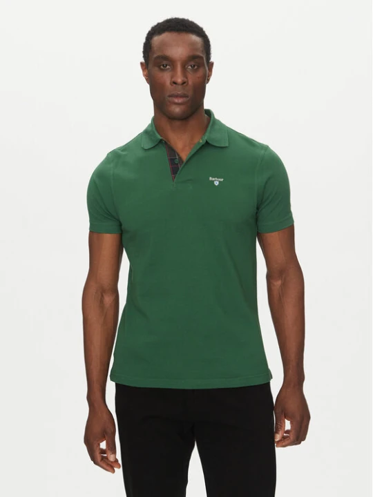 Zdjęcie produktu Barbour Polo Tartan MML0012OL72 Zielony Regular Fit