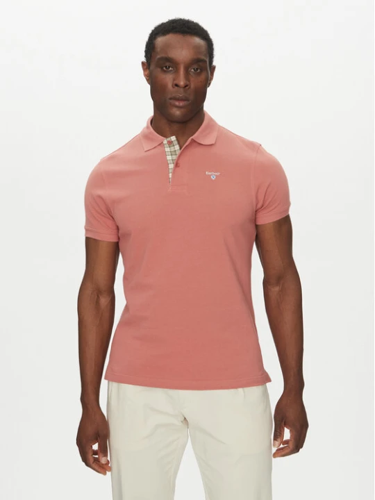 Zdjęcie produktu Barbour Polo Tartan MML0012PI55 Różowy Regular Fit