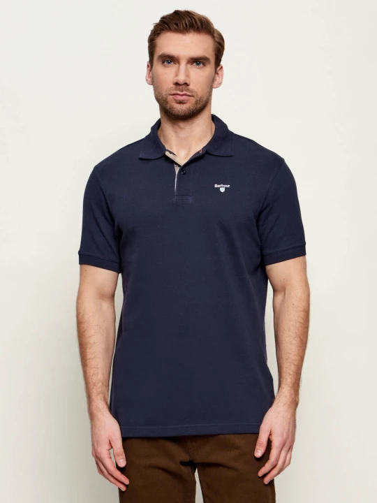 Zdjęcie produktu Barbour Polo Tartan | Slim Fit | pique granatowy