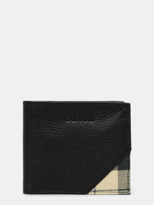Zdjęcie produktu Barbour portfel RFID męski skórzany Tarbert czarny