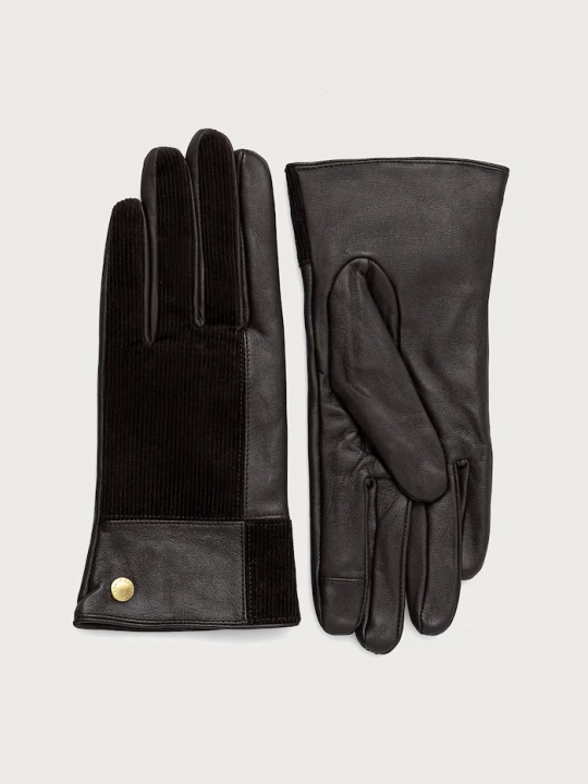 Zdjęcie produktu Barbour rękawiczki damskie skórzane brązowy